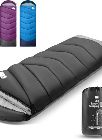 Sleeping Bags for Adults Cold Weather & Warm,Backpacking Camping Sleeping Bag for Tall Girls Boys,Lightweight,Compact,Waterproof Camping Gear for Traveling,Hiking,Hotel,Outdoor & Indoor