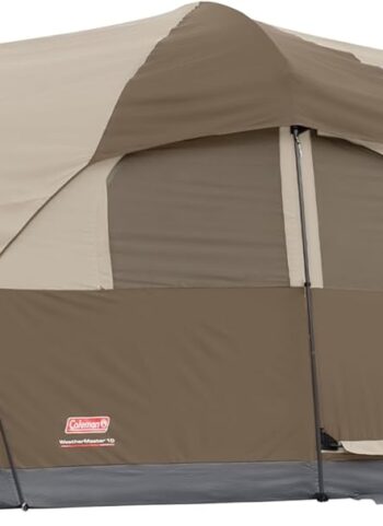 Coleman WeatherMaster Camping Tent with Rainfly & Room Divider, Spacious Weatherproof Family Tent with Carry Bag